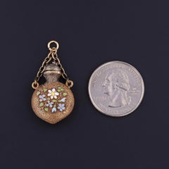 Victorian Perfume Charm of 14k Gold