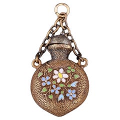 Victorian Perfume Charm of 14k Gold