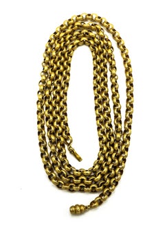 Victorian Period 15 Karat Gold Extended Chain or Necklace