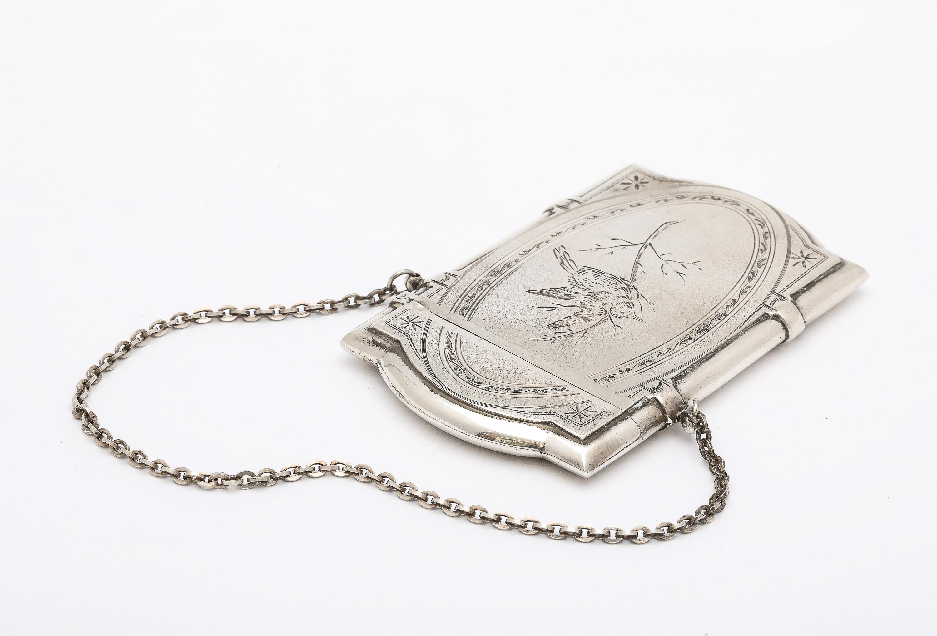 Période victorienne/Aesthetic Movement A Silver Silver Calling/Business Card Case en vente 9