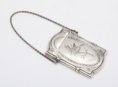 Viktorianisches Zeitalter/Aesthetic Movement Sterling Silber Visitenkartenetui
