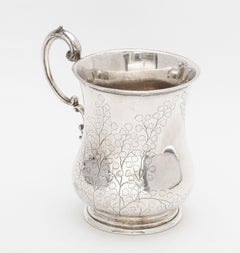 Victorian Period Calcutta Anglo-Indian Sterling Silver Mug/Cup by Cooke & Kelvy