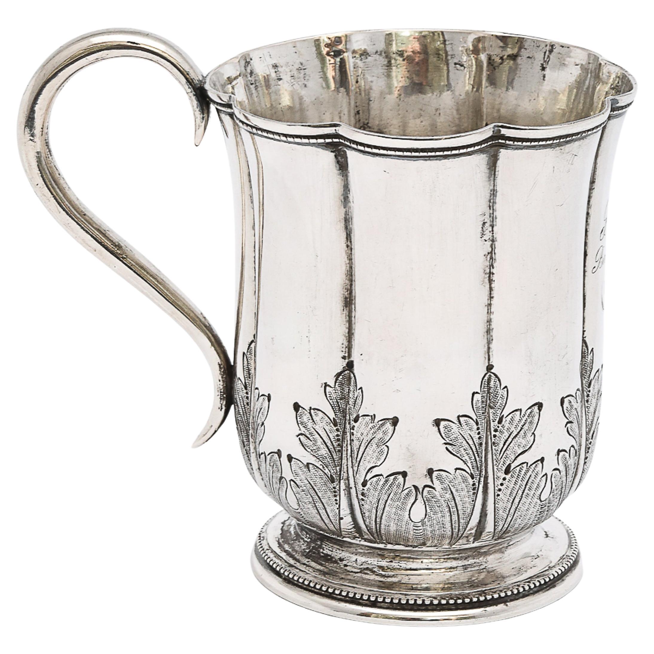 Victorian Period Coin Silver (.900) Mug/Cup By Vincent LaForme
