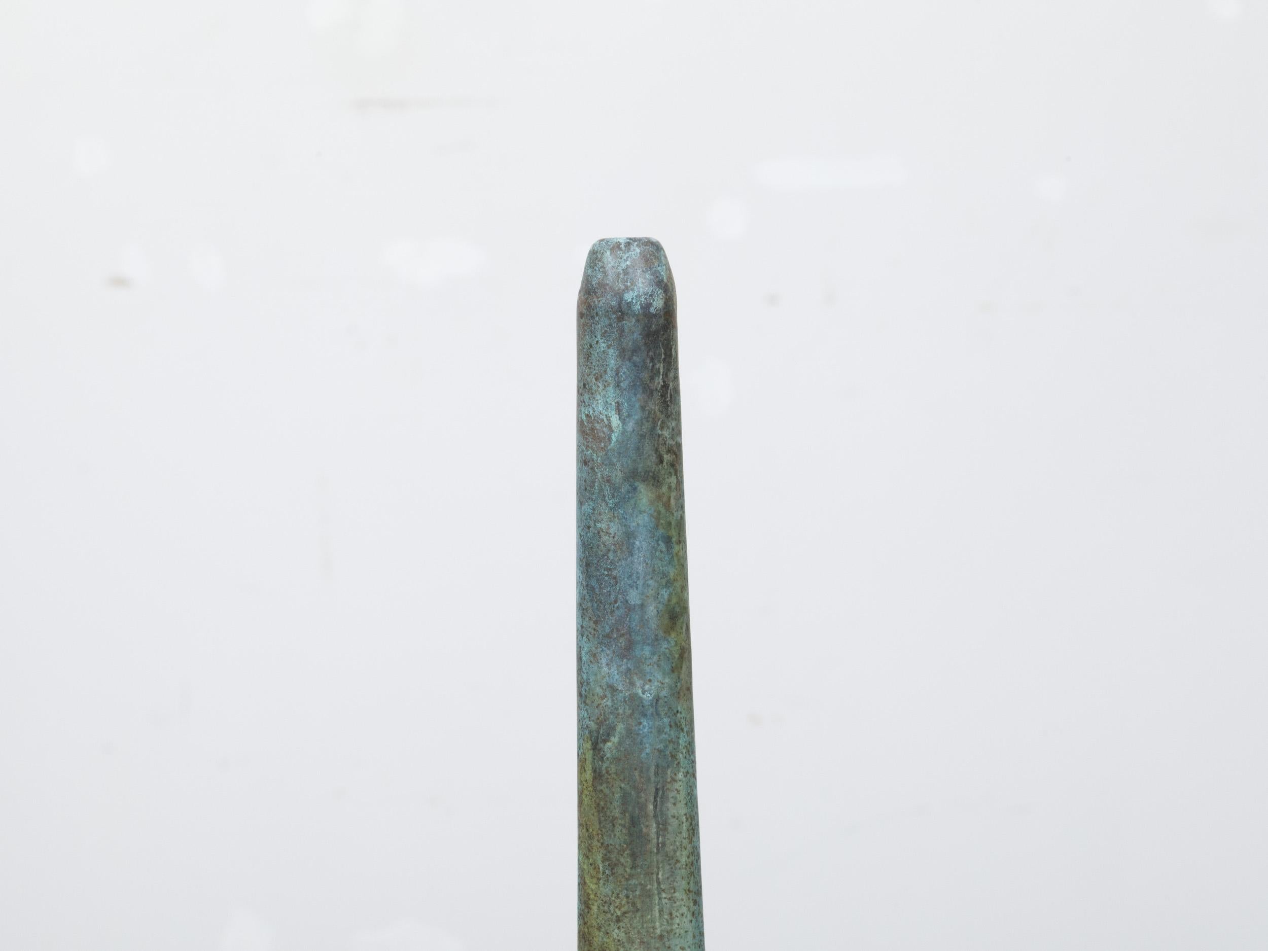 Finiale in rame del periodo vittoriano inglese del XIX secolo con patina di Verdigris in vendita 1