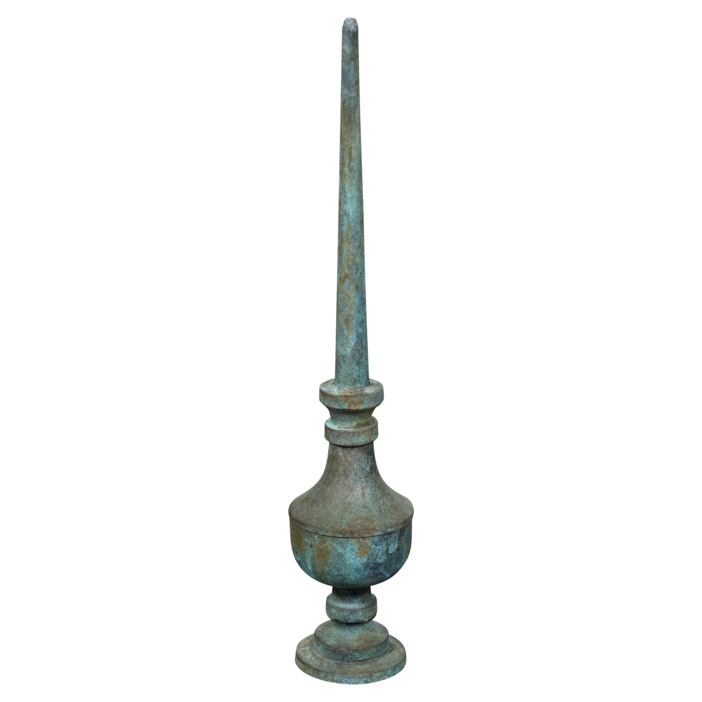 Englisches Kupfer-Finish aus der viktorianischen Periode des 19. Jahrhunderts mit Verdigris-Patina