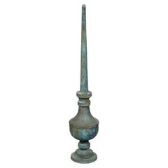 Englisches Kupfer-Finish aus der viktorianischen Periode des 19. Jahrhunderts mit Verdigris-Patina