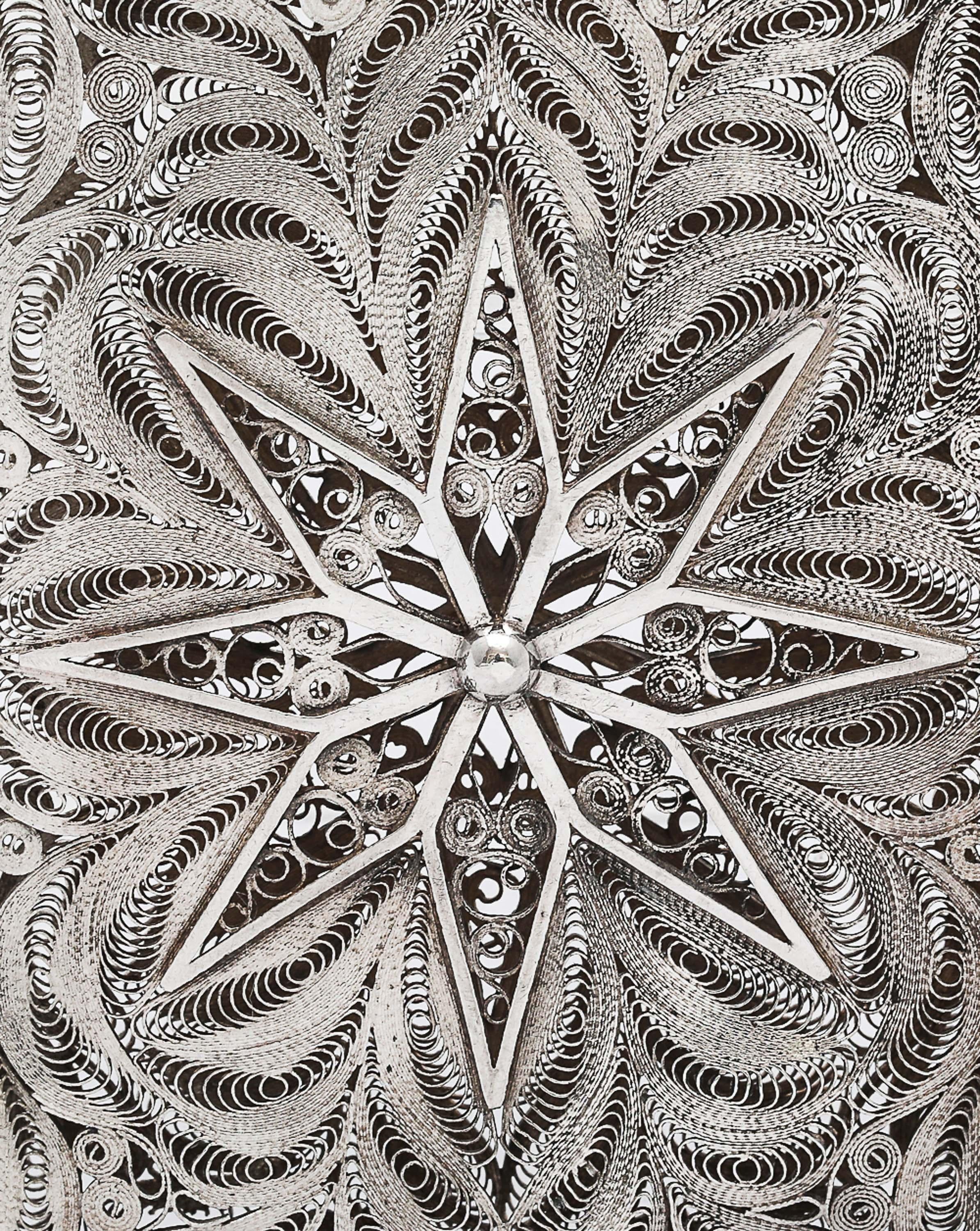 Estuche para tarjetas de visita/llamadas tejido a mano en plata de ley de la época victoriana en venta 7