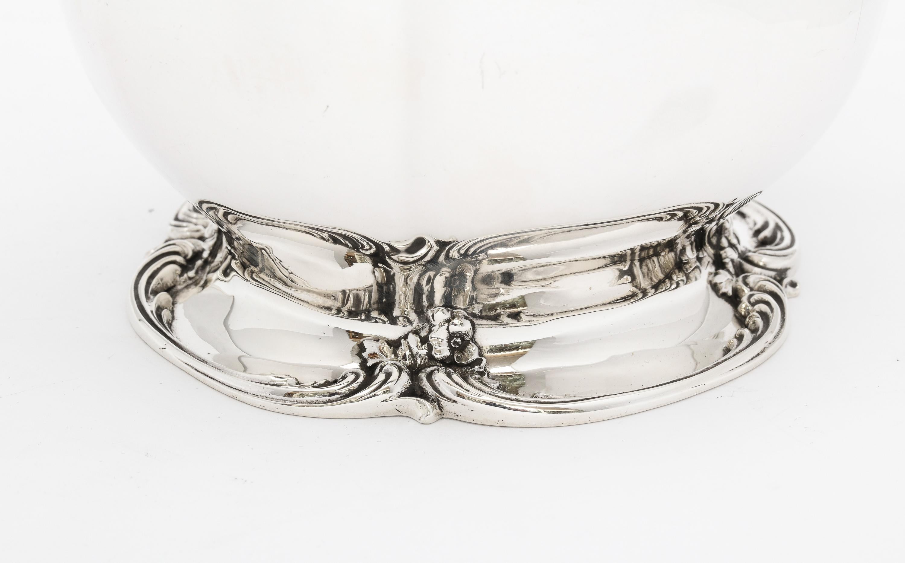 Victorian Period Large Sterling Silver Water Pitcher on Pedestal Base by Gorham 7