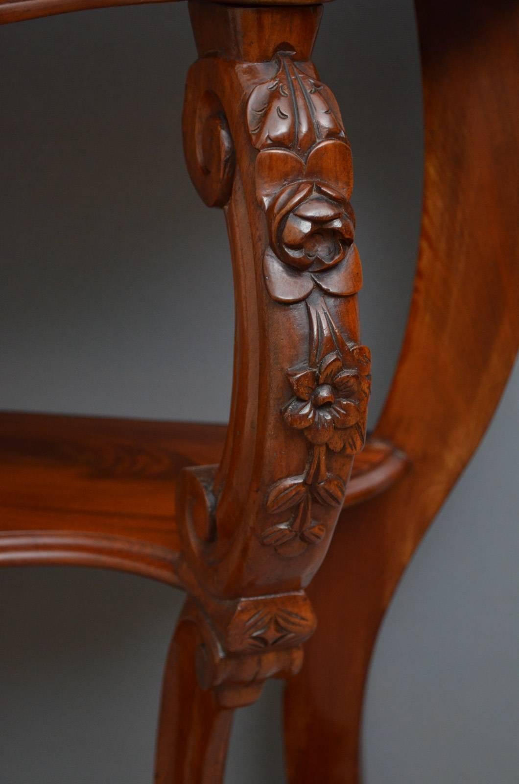 Late 19th Century Victorian Period Mahogany Console Table