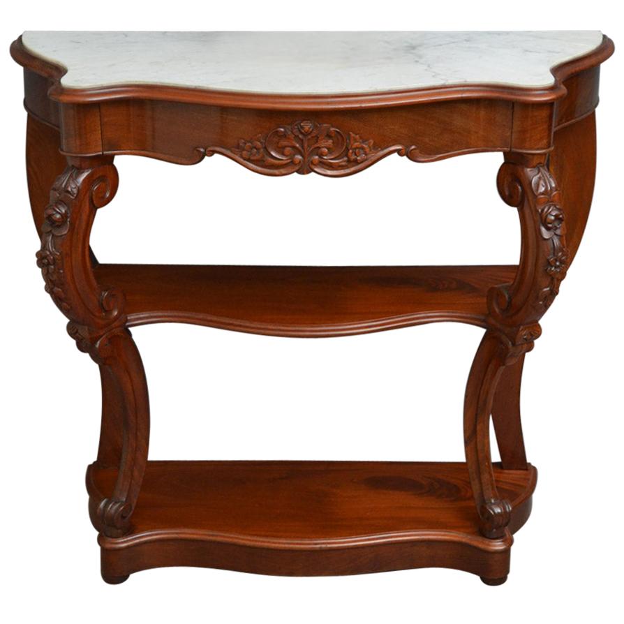 Victorian Period Mahogany Console Table