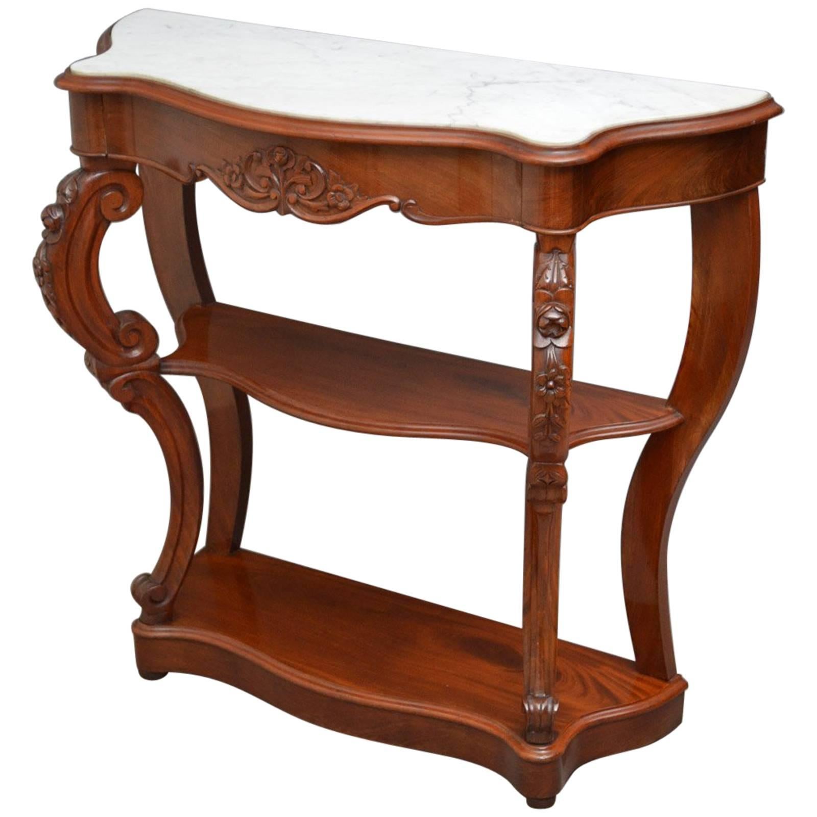 Victorian Period Mahogany Console Table