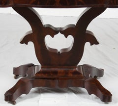 Victorian Period Mahogany Pedestal Base Accent Side End Table