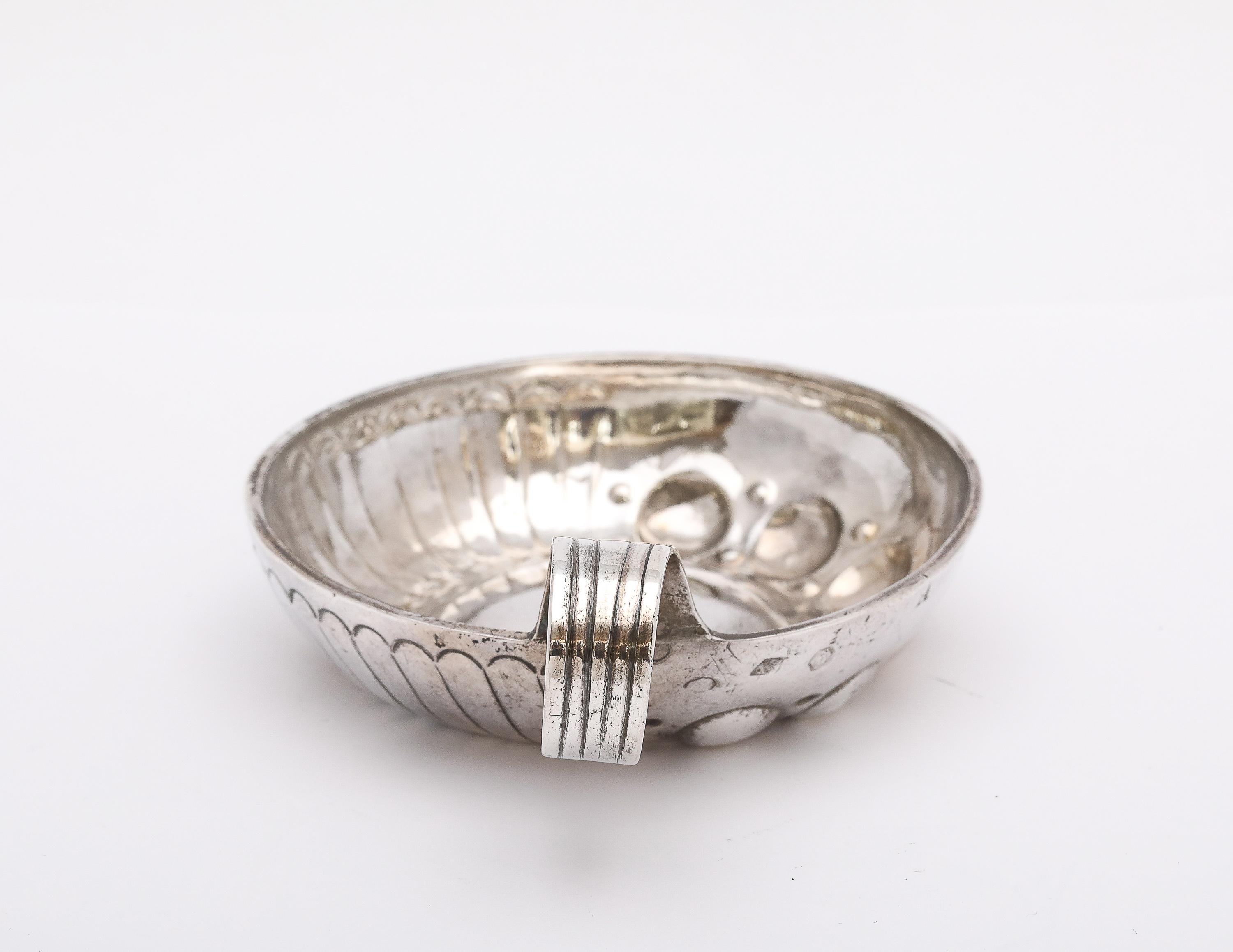 Late 19th Century Victorian Period Sterling Silver French Wine Taster