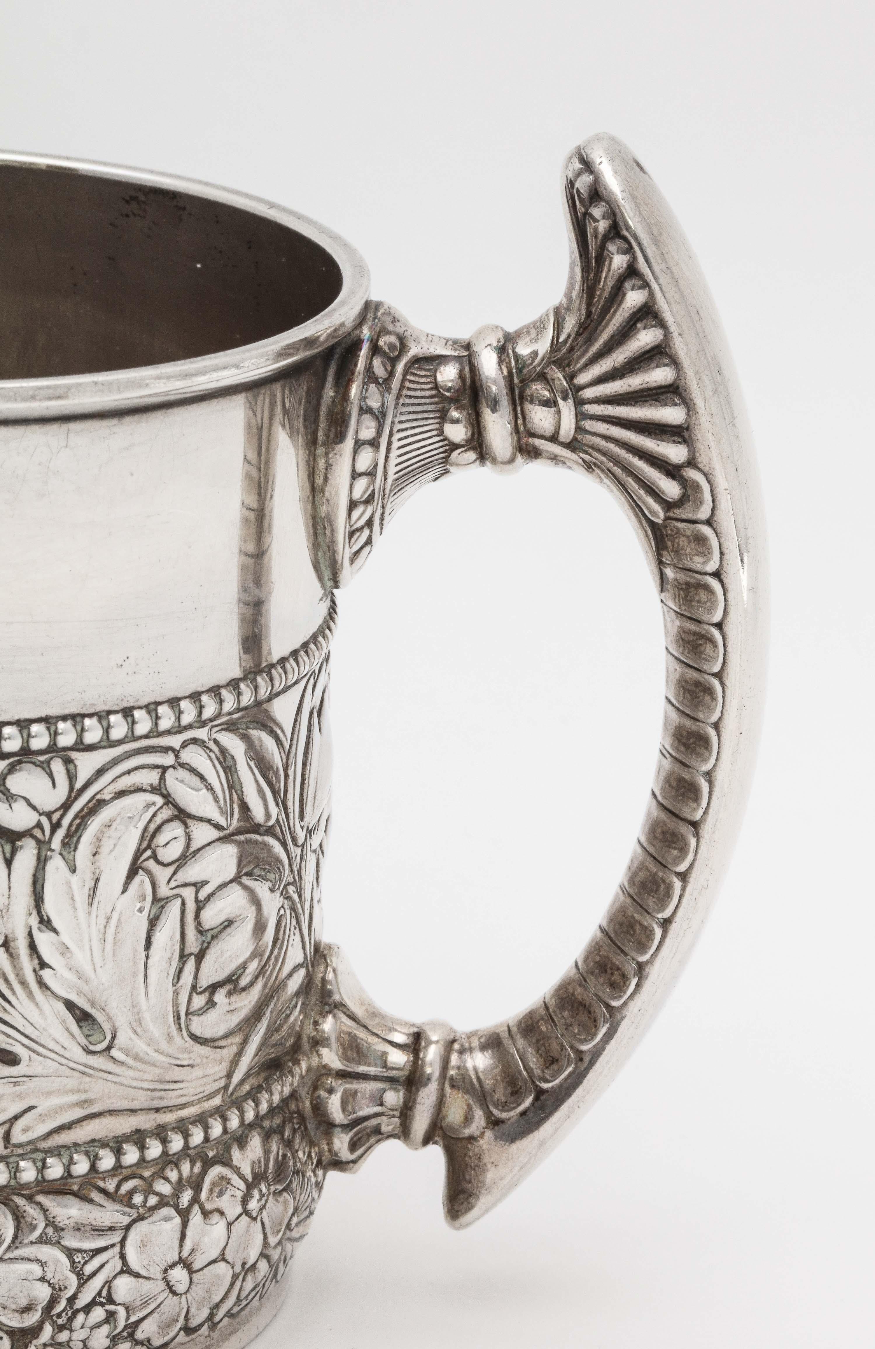 Victorian Period Sterling Silver Mug/Cup by Gorham In Good Condition In New York, NY