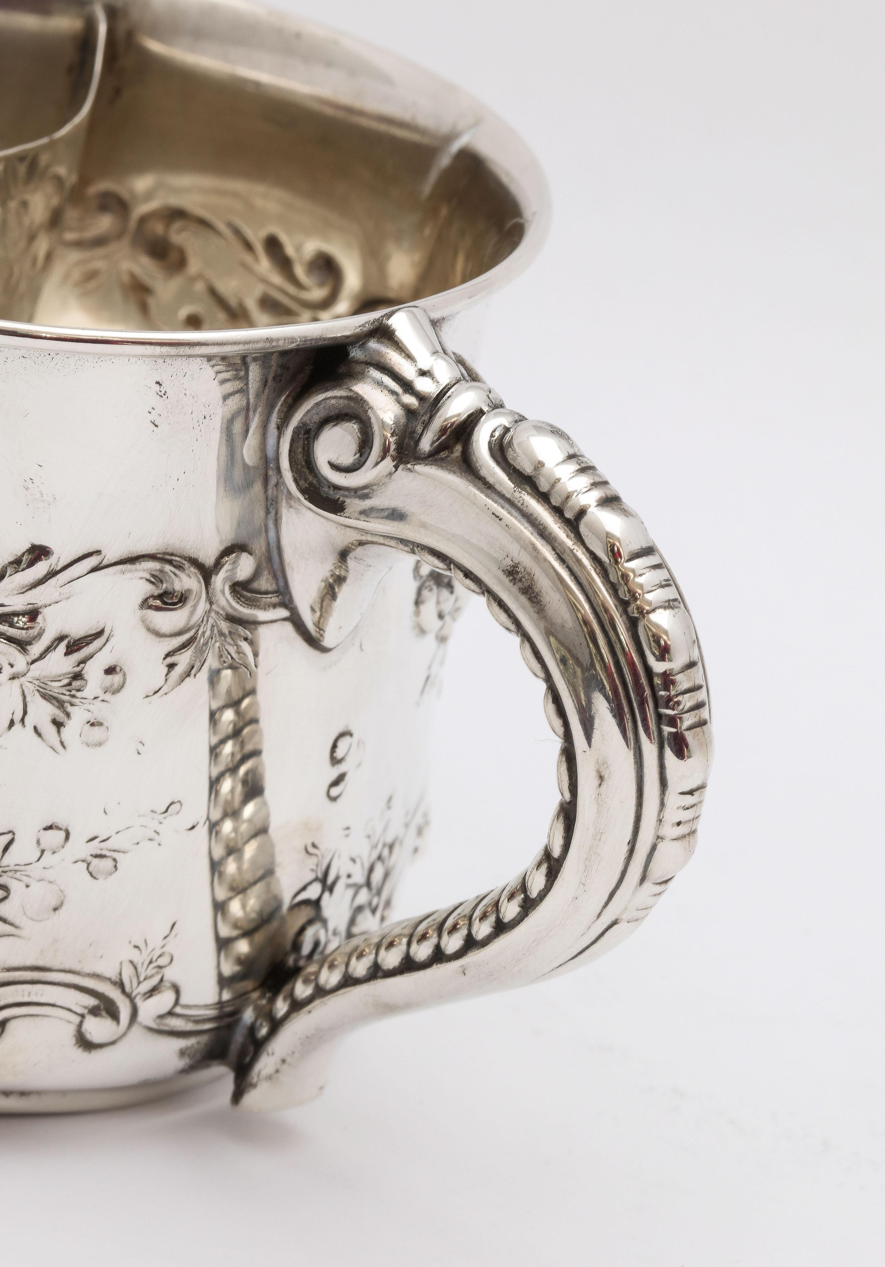 Victorian Period, Sterling Silver Mustache Cup by Gorham For Sale 5