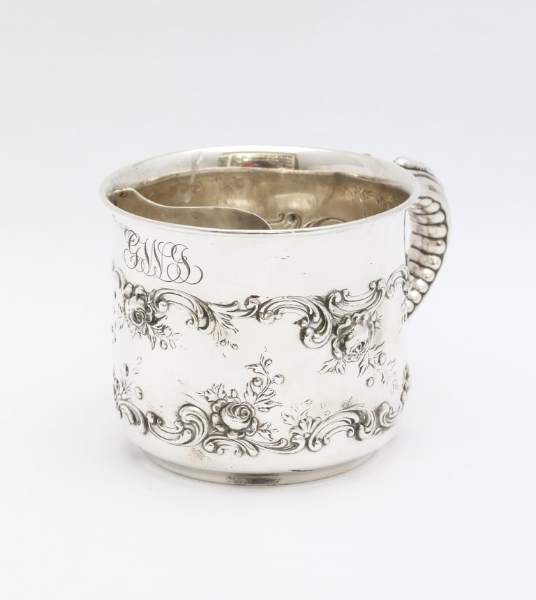 Late 19th Century Victorian Period, Sterling Silver Mustache Cup by Gorham For Sale