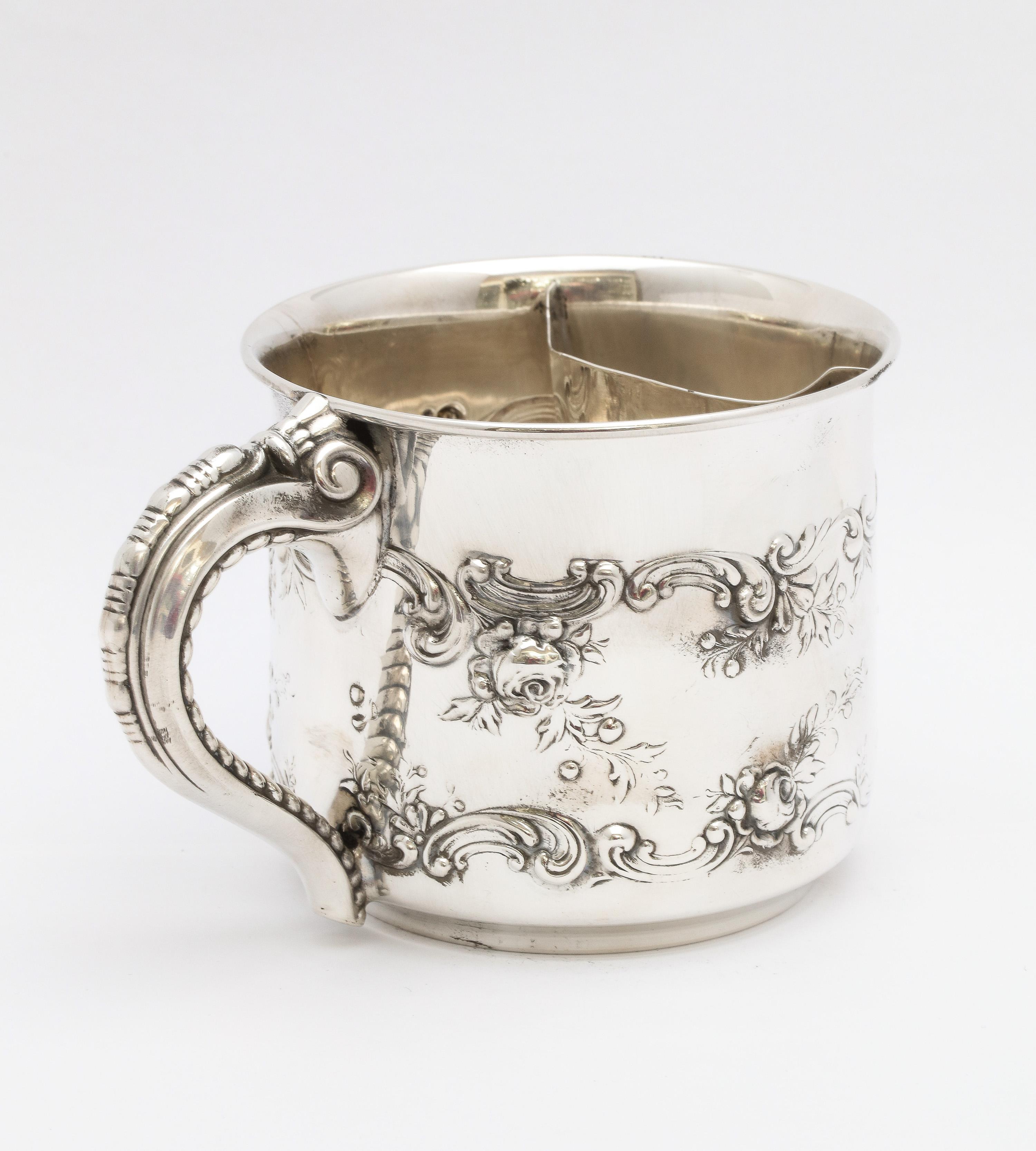 Victorian Period, Sterling Silver Mustache Cup by Gorham For Sale 1