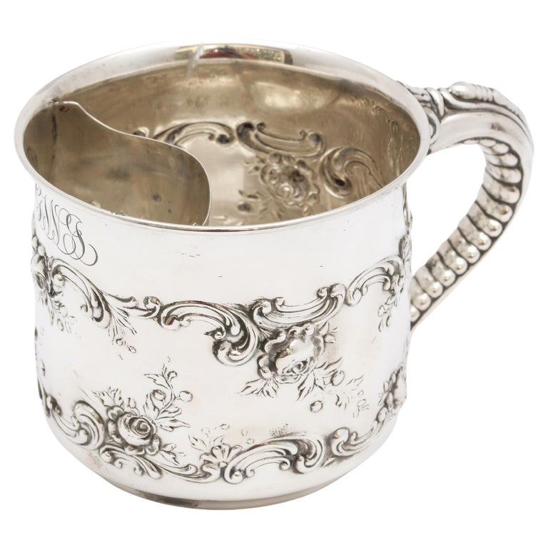 Victorian Period, Sterling Silver Mustache Cup by Gorham For Sale