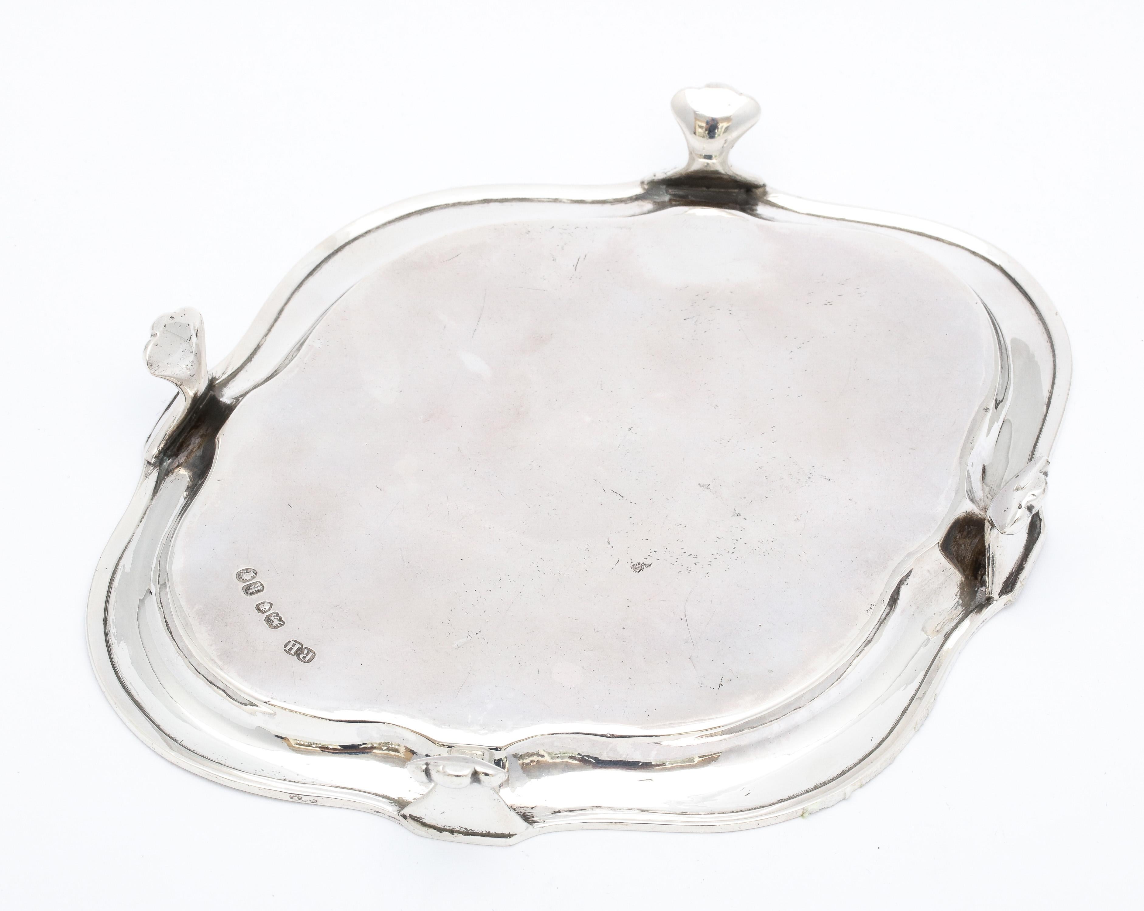 Victorian Period Sterling Silver Paw-Footed Salver/Platter 3