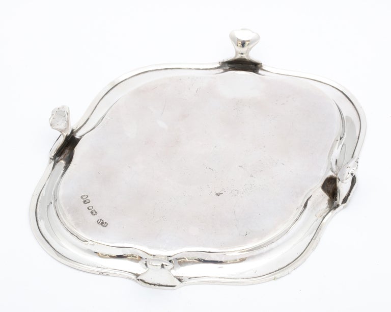 Victorian Period Sterling Silver Paw-Footed Salver/Platter For Sale 5