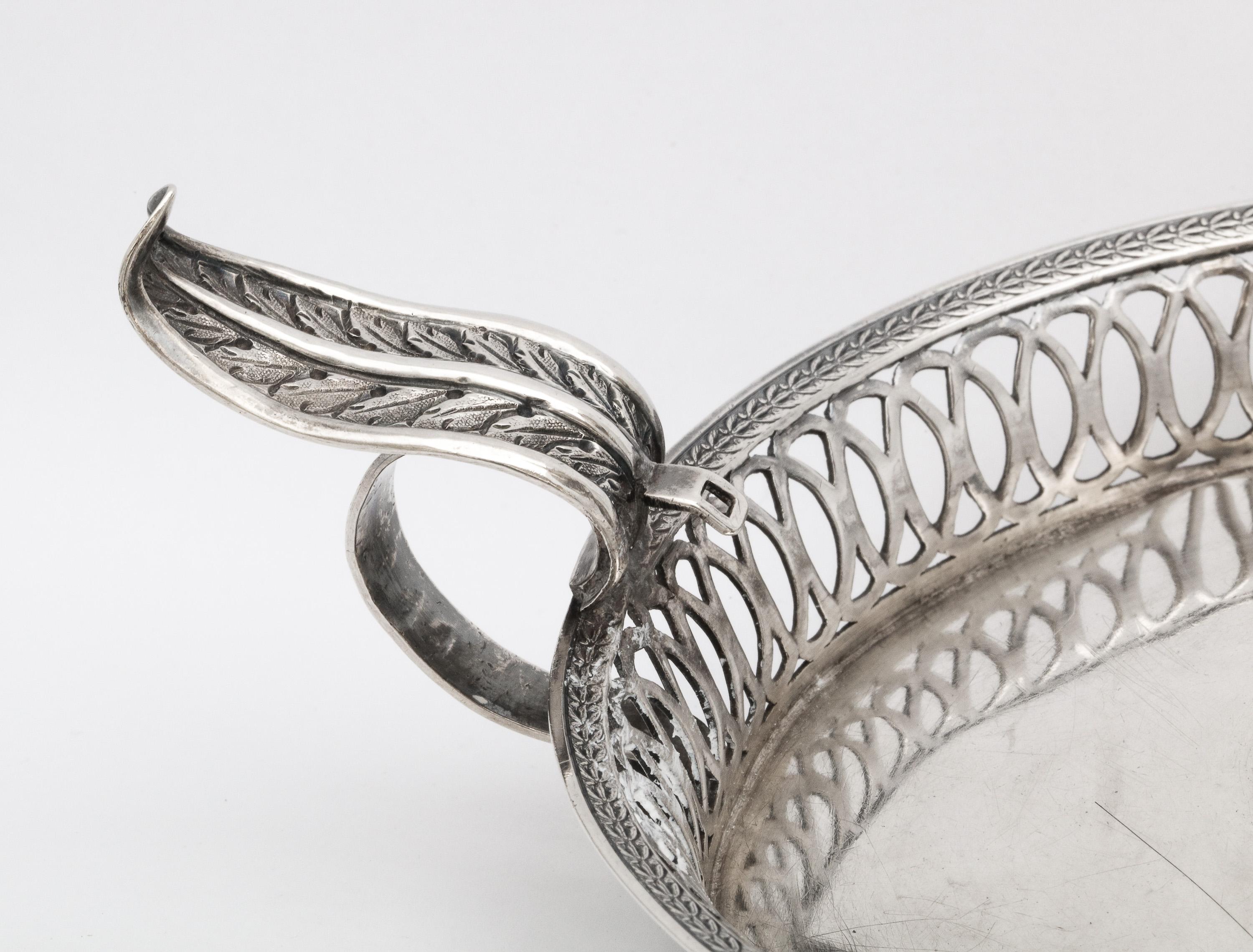Mid-19th Century Victorian Period Sterling Silver Spanish Chamberstick on Ball Feet by Paulino