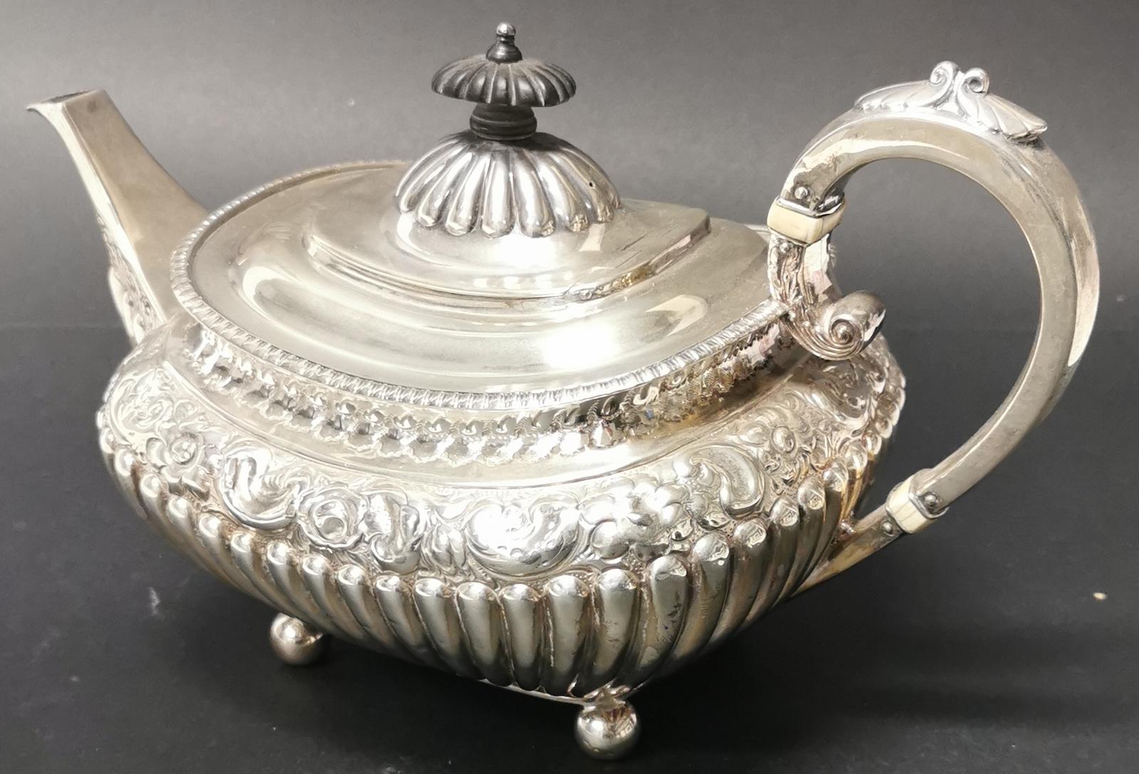 Late 19th Century Victorian Period Sterling Silver Teapot For Sale