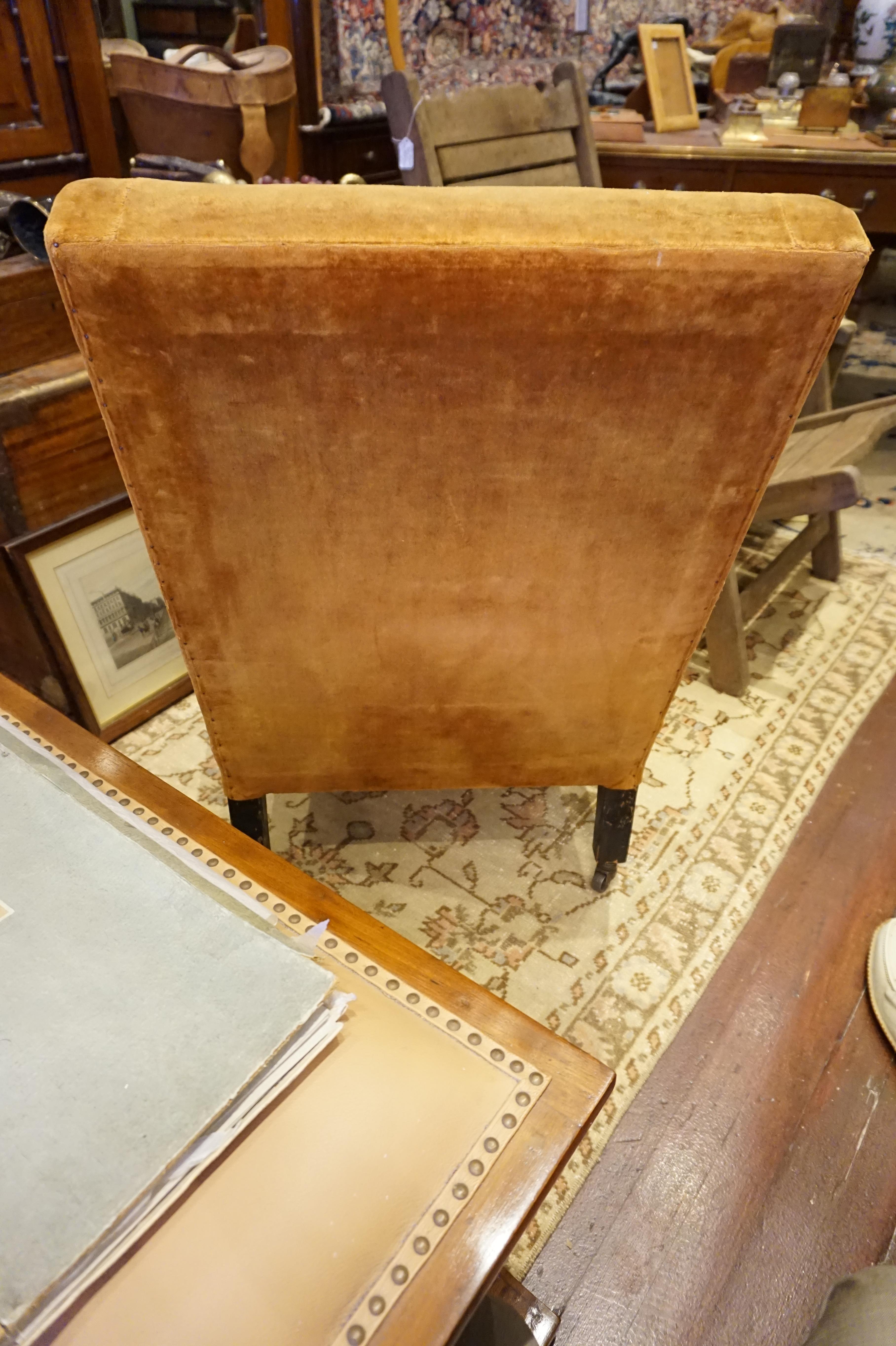 Victorian Persian Tribal Carpet Fire Slipper Low Chair 1