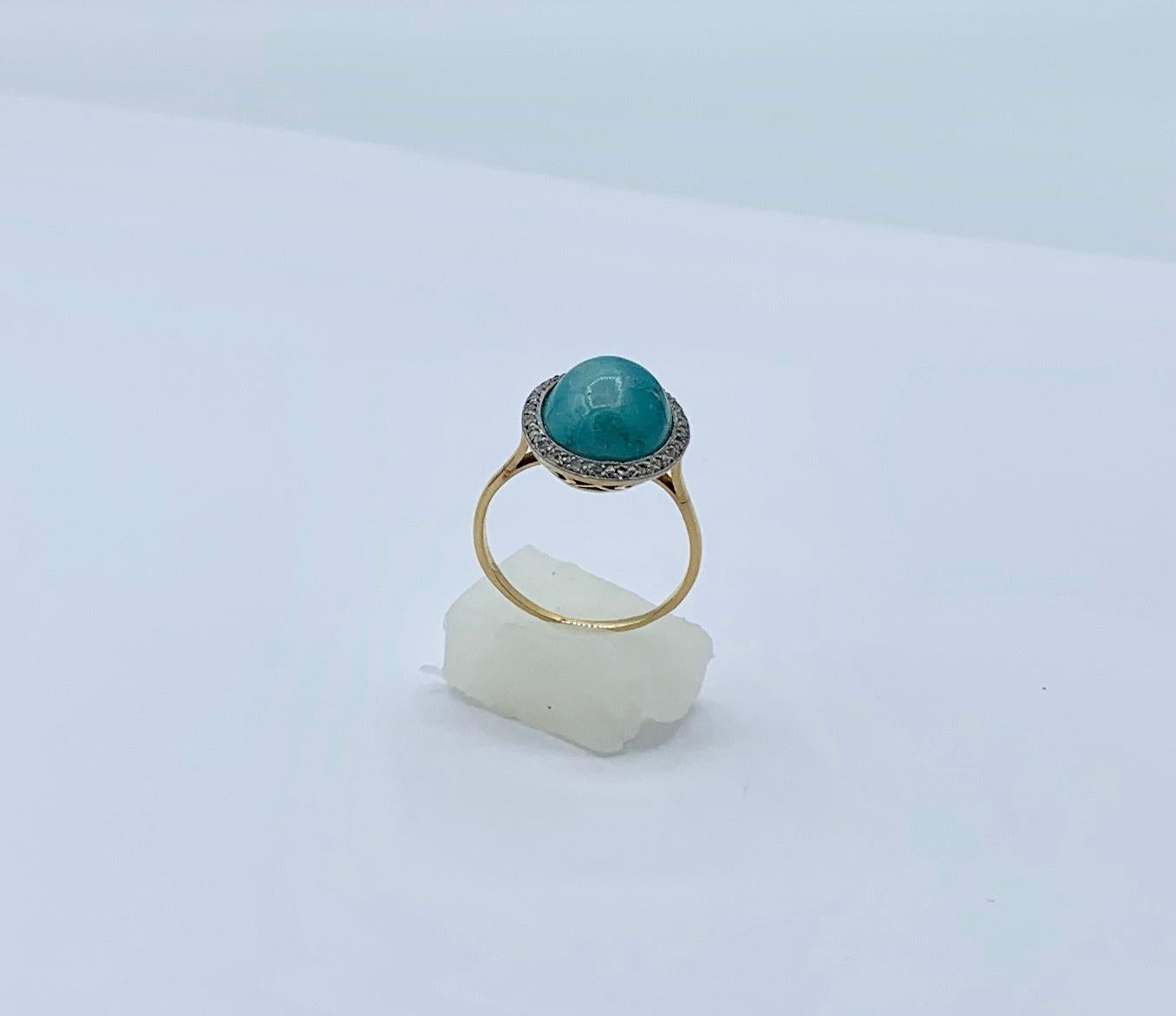 antique victorian turquoise ring