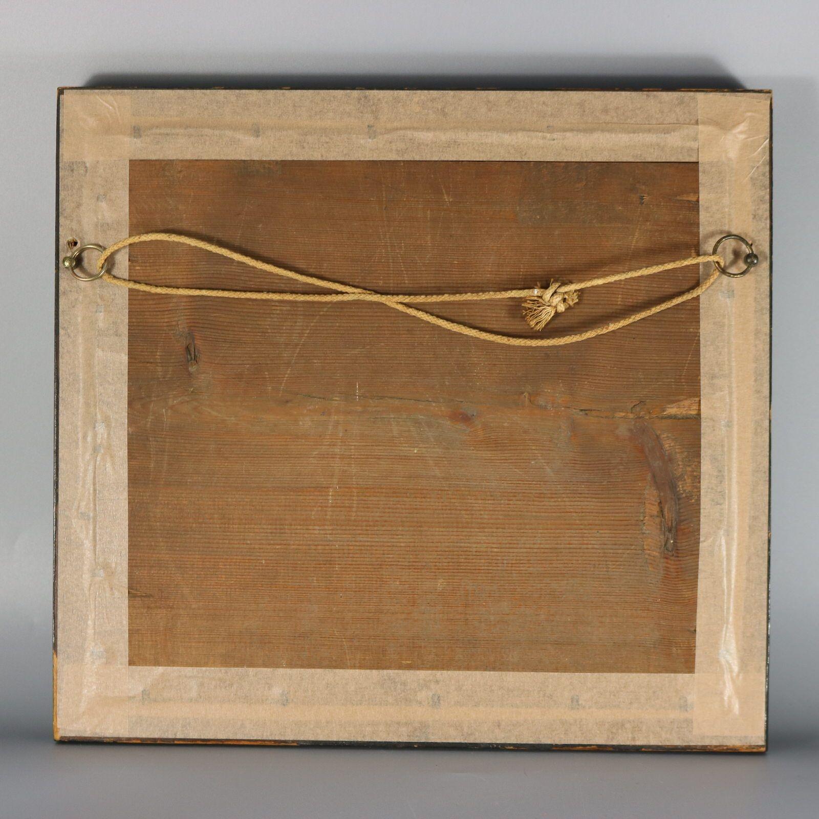 Broderie victorienne au petit point d'un berger avec des moutons en vente 2