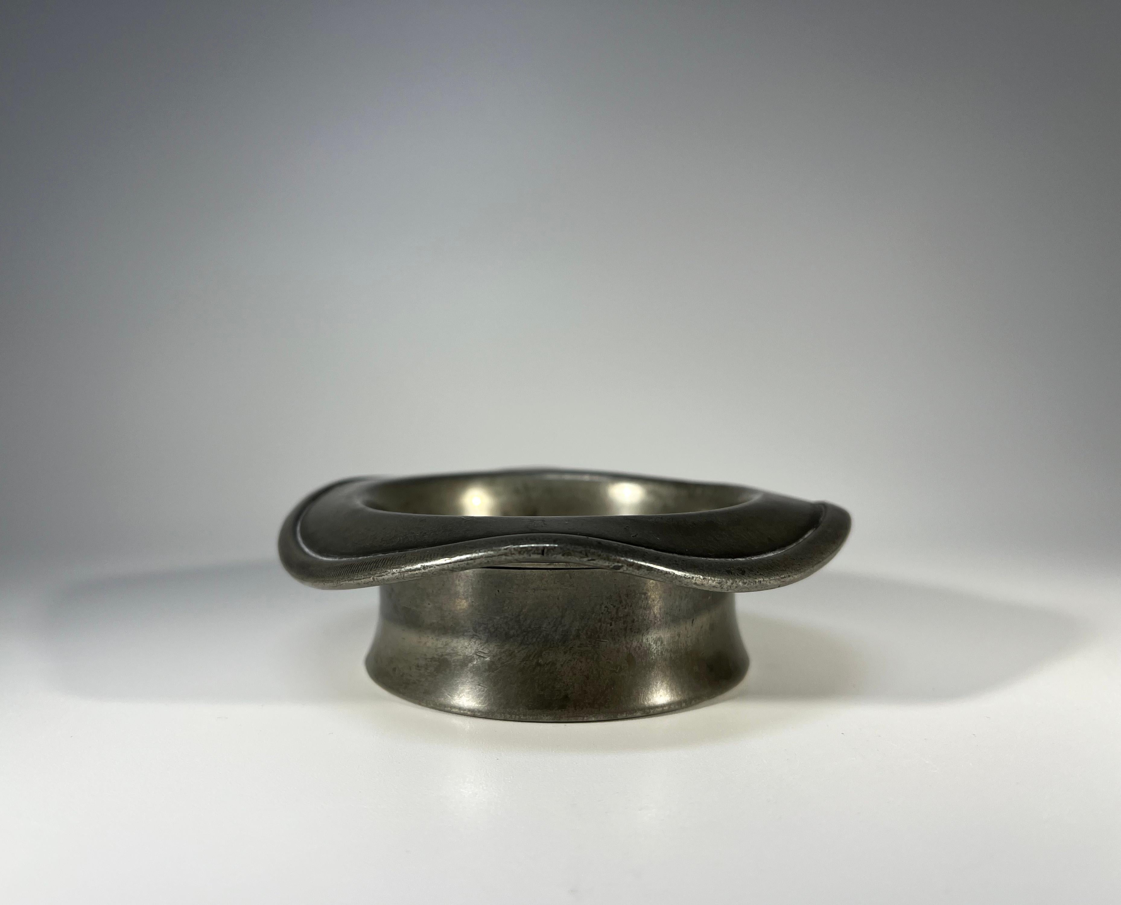 20th Century Victorian Pickwickian Hat, Pewter Paperweight Desk Ornament