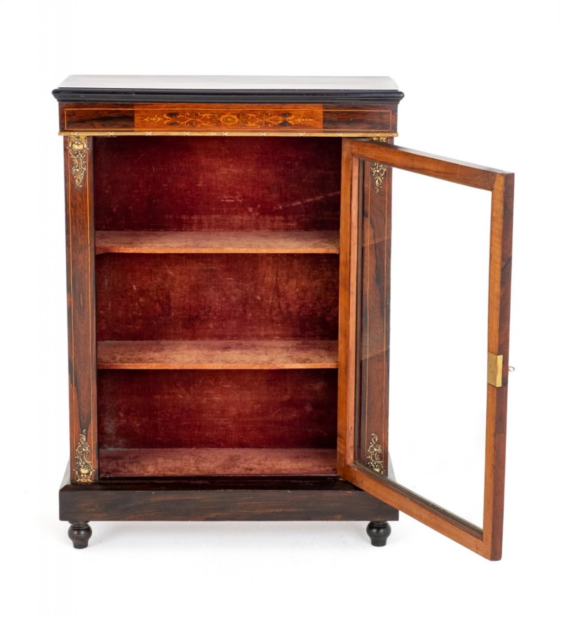 Vitrina Victoriana Pier Cabinet Antique 1860 Victoriano en venta