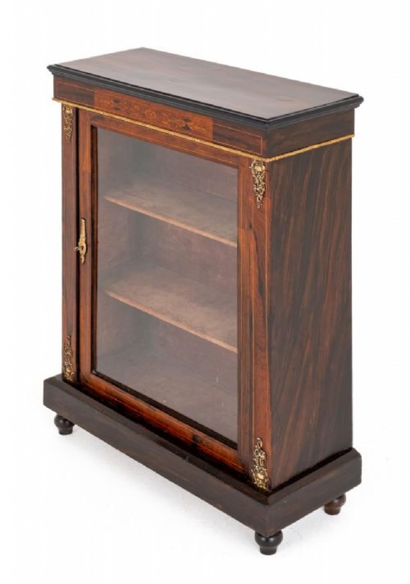 Vitrina Victoriana Pier Cabinet Antique 1860 Mediados del siglo XIX en venta