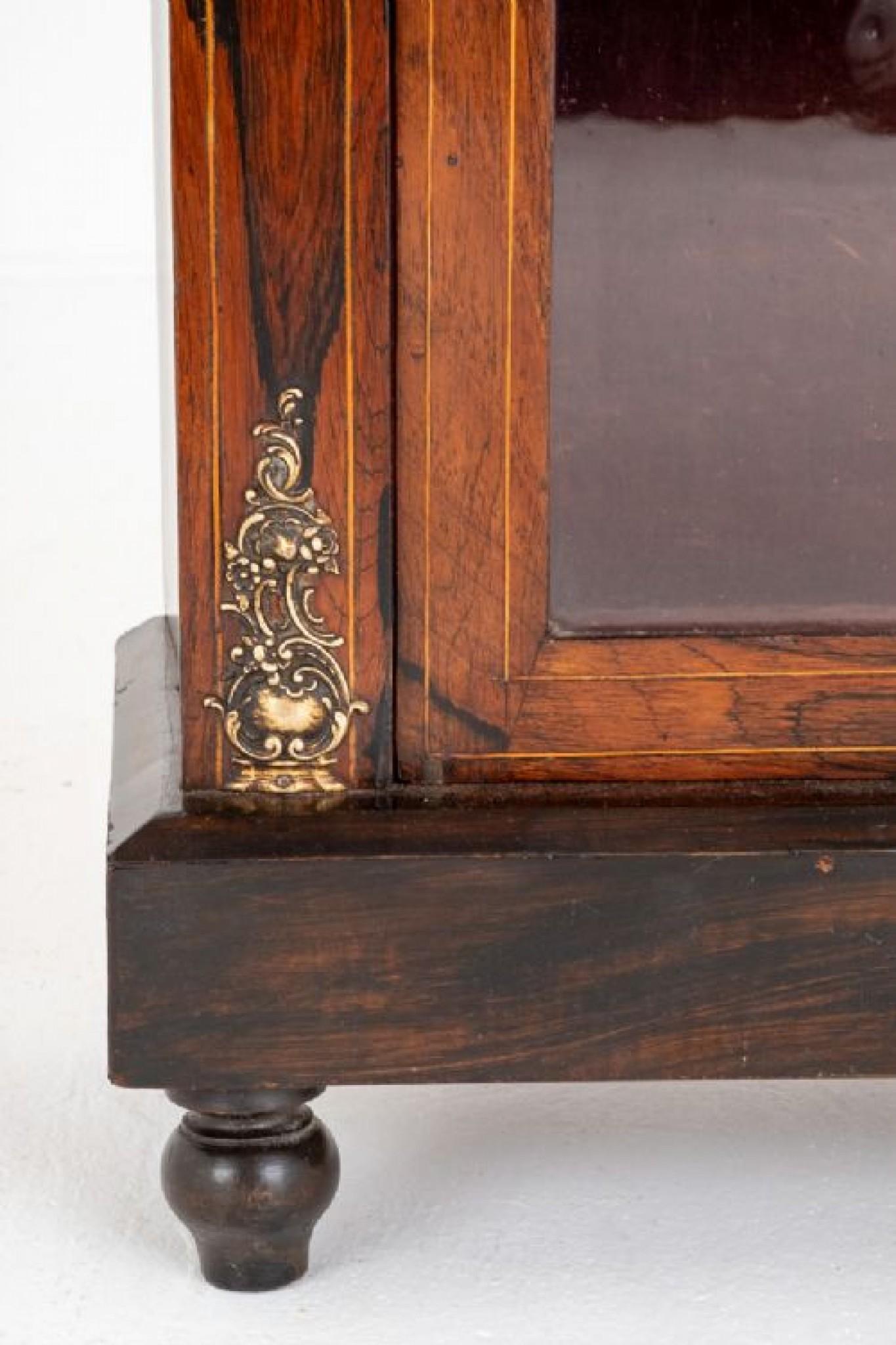 Vitrina Victoriana Pier Cabinet Antique 1860 Vidrio en venta
