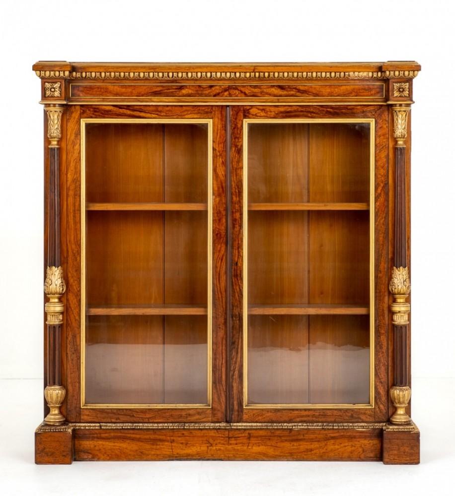 Victorian Pier Cabinet Olive Wood 1850 For Sale 2