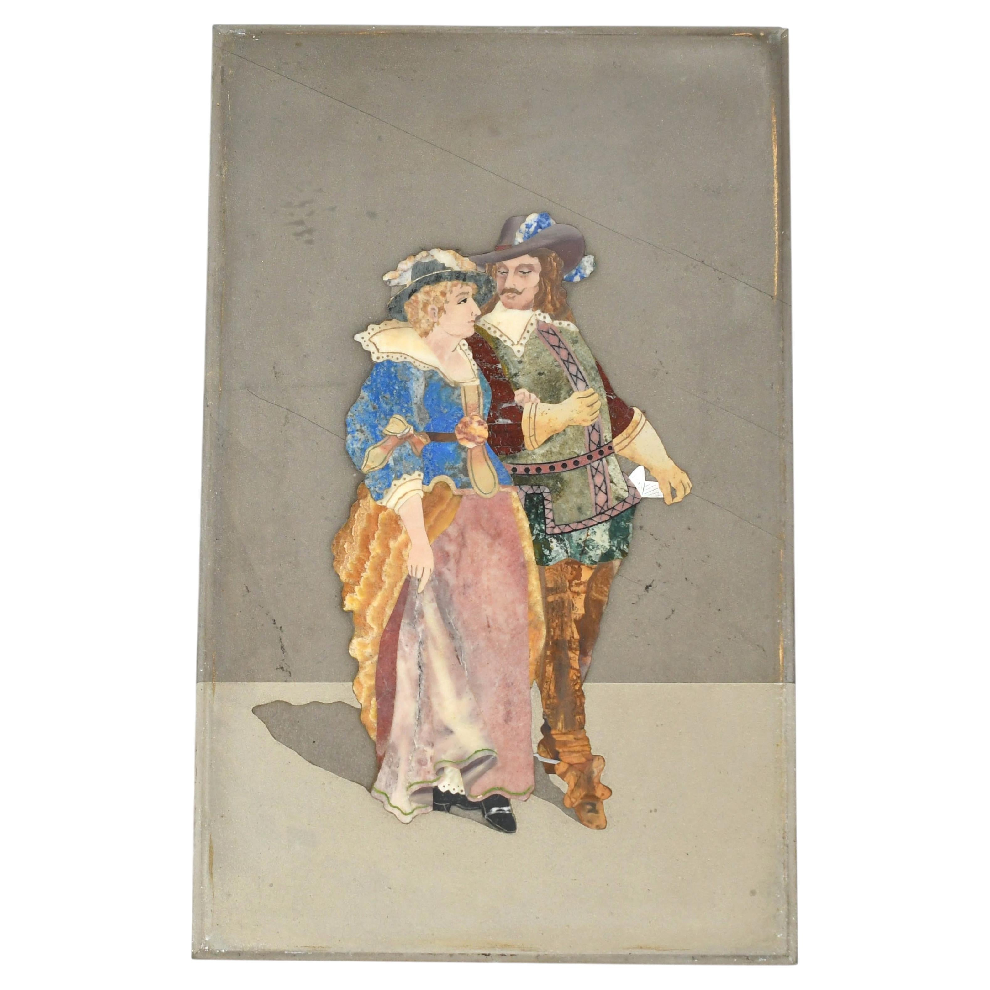 Victorian Pietra Dura Panel, Circa 1850