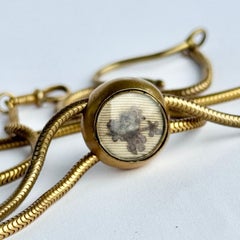 Victorian Pinchbeck Snake Chain Longuard Necklace