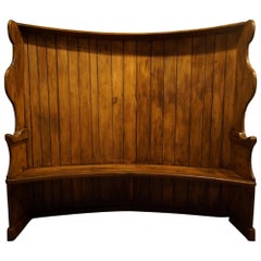 Victorian Pine and Oak Settle