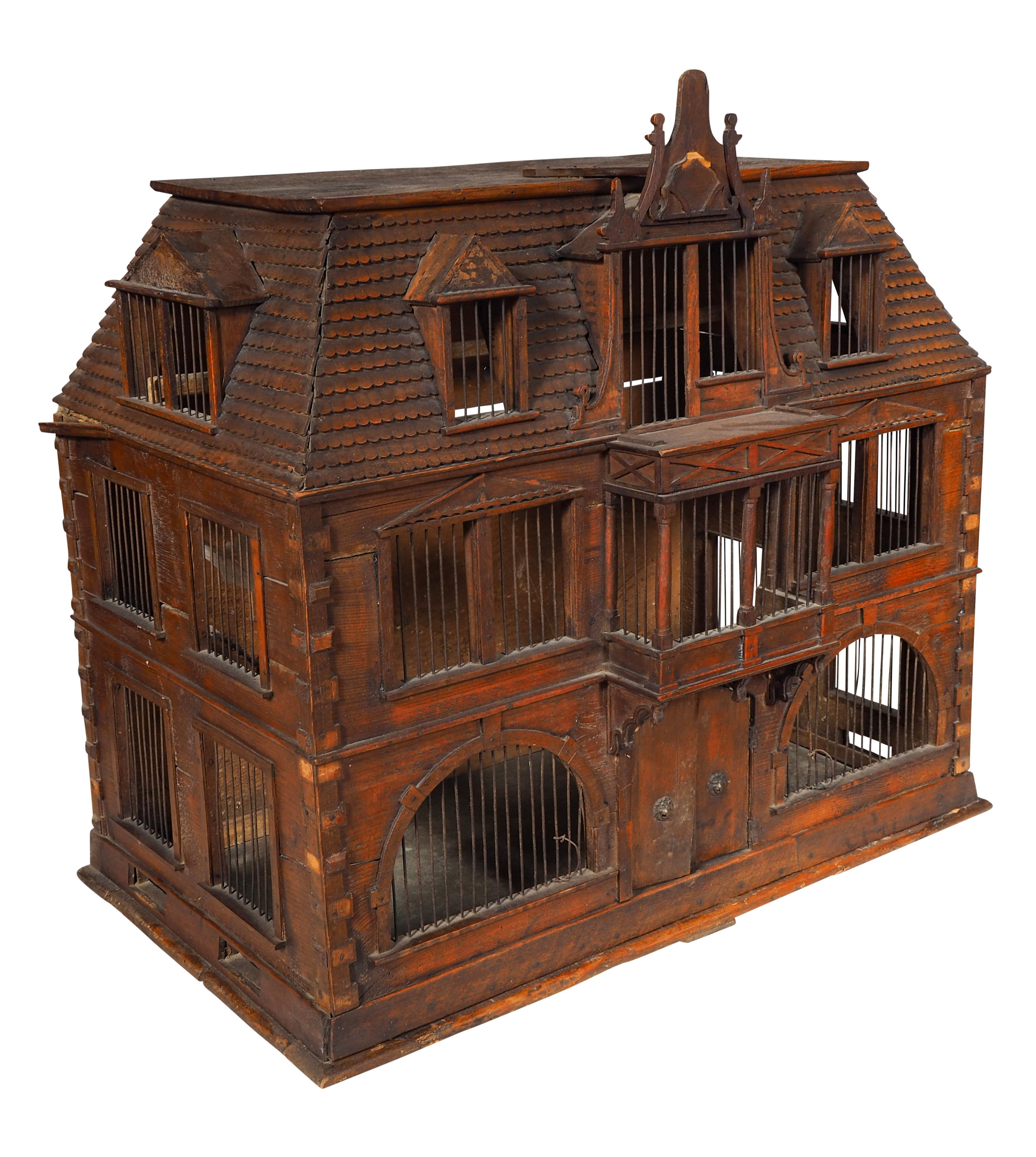 Styled as a Victorian era house with detailed shingle roof etc. Nicely detailed and old patina to wood.