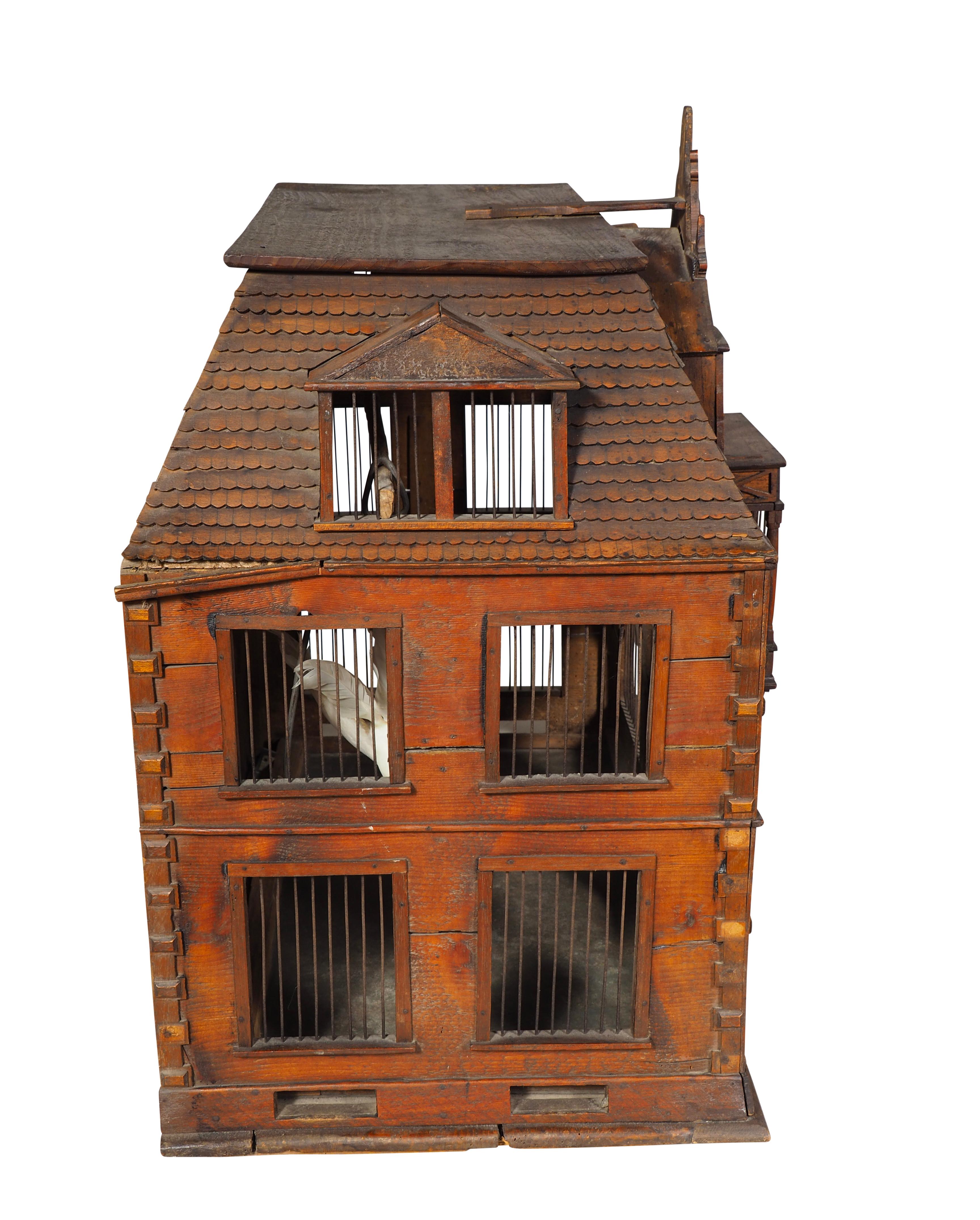 European Victorian Pine Birdcage For Sale