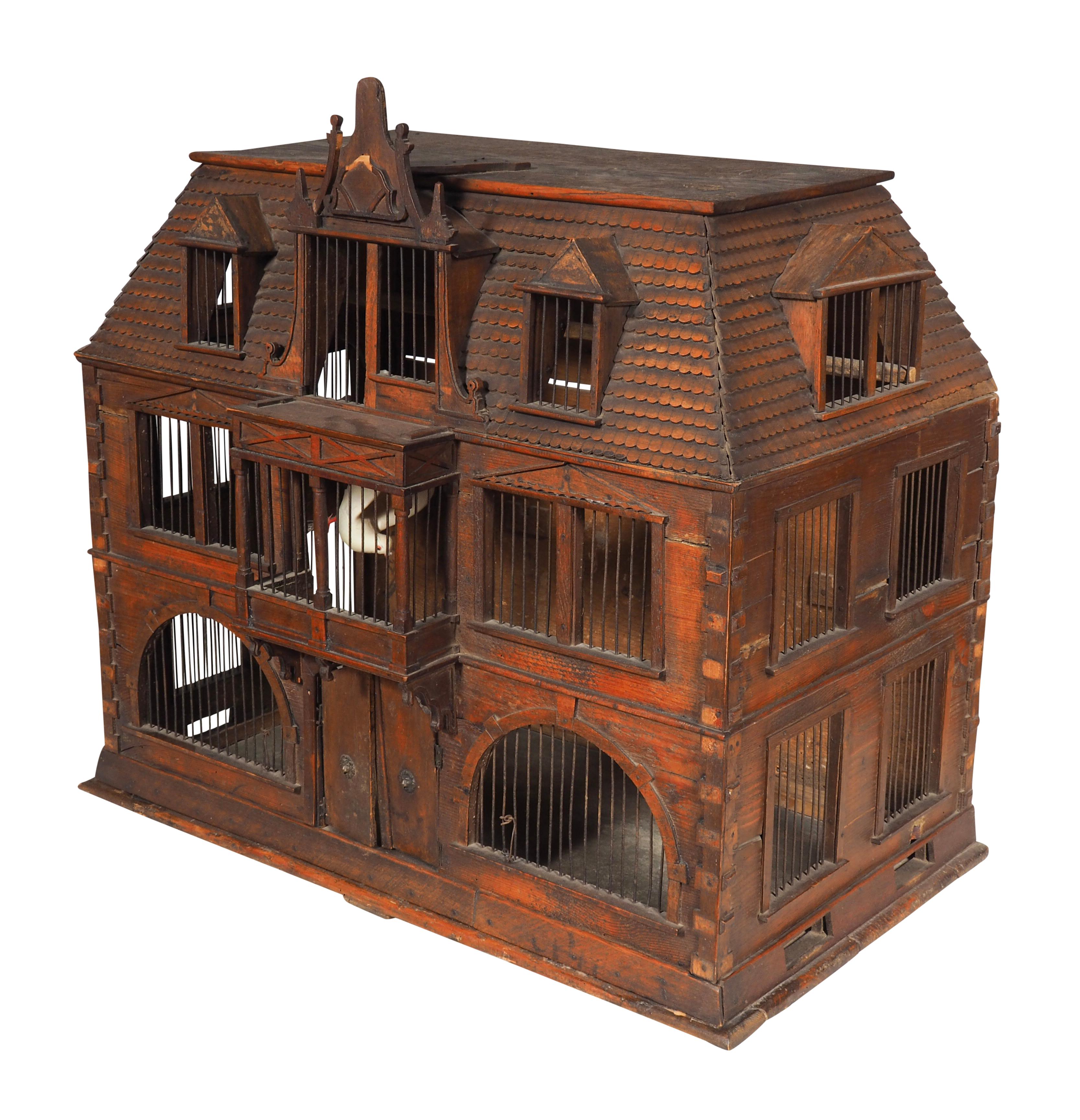 19th Century Victorian Pine Birdcage For Sale