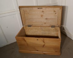 Victorian Pine Blanket Box, Coffee Table or Shoe Tidy