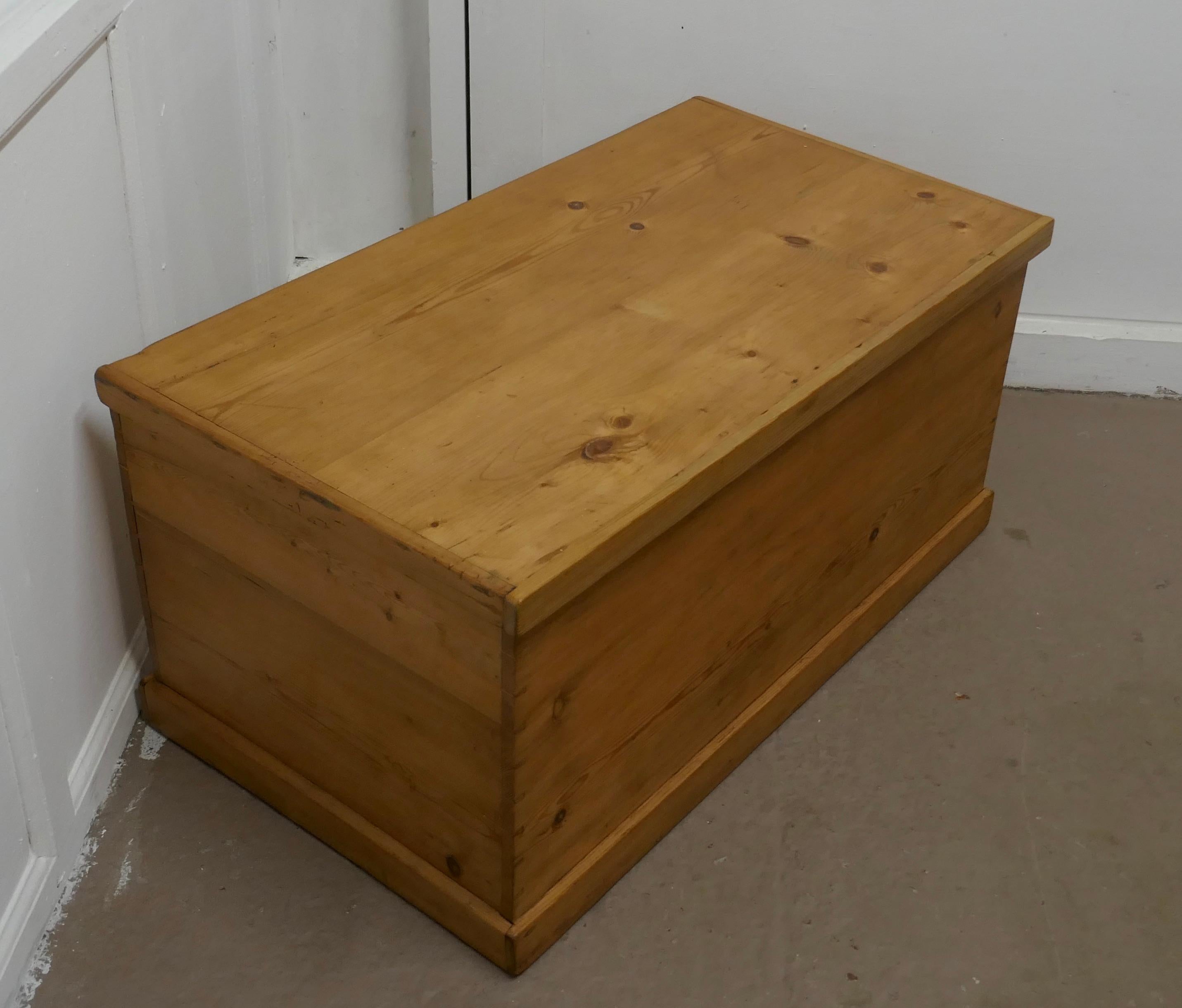 Victorian Pine Blanket Box, Coffee Table or Shoe Tidy In Good Condition In Chillerton, Isle of Wight