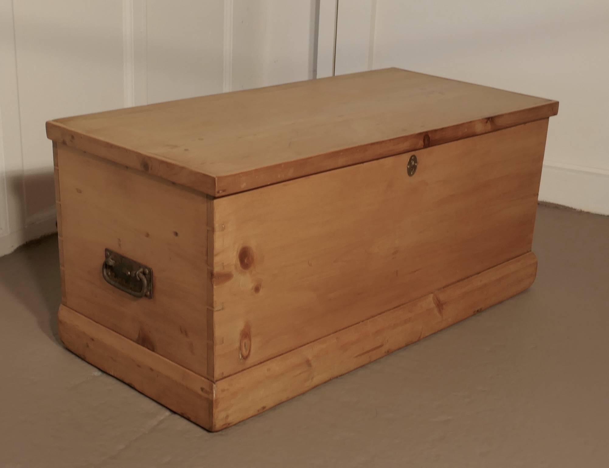Victorian Pine Blanket Box, Coffee Table or Shoe Tidy 2