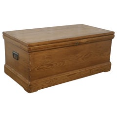Victorian Pine Blanket Box, Coffee Table or Shoe Tidy