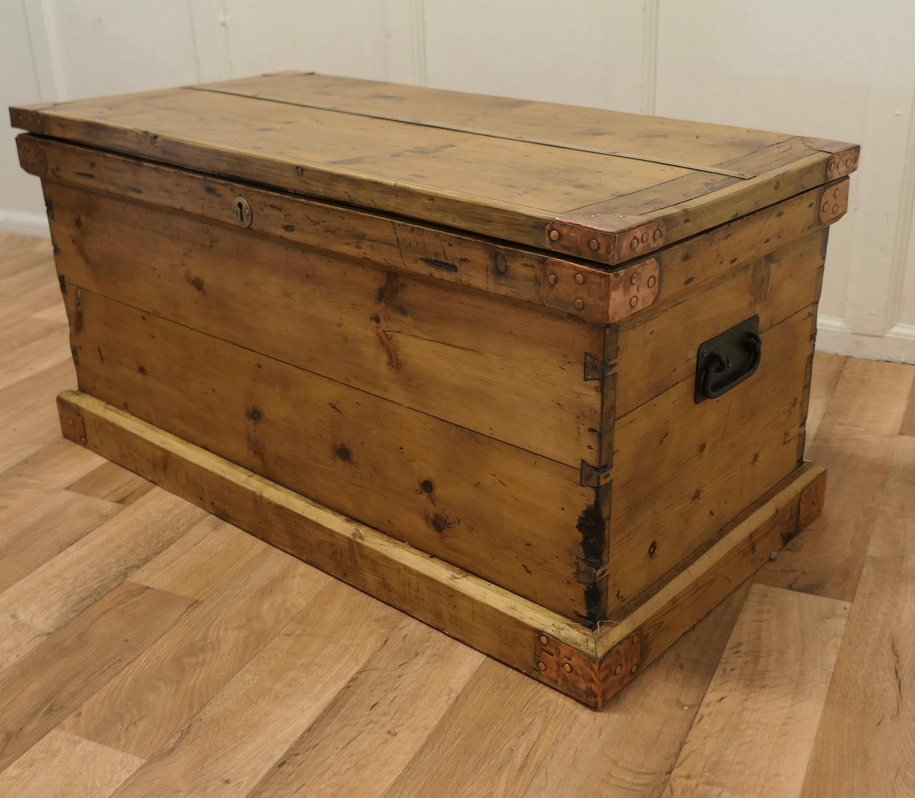 19th Century Victorian Pine Carpenters Box 