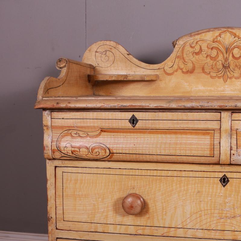 English Victorian Pine Chest of Drawers