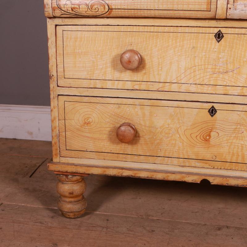 Victorian Pine Chest of Drawers In Good Condition In Leamington Spa, Warwickshire