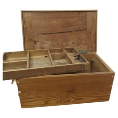 Antique Victorian Pine Craft Box