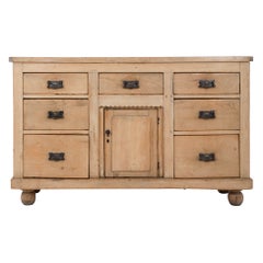 Antique Victorian Pine Dresser Base with Four Ball Feet,  circa 1880
