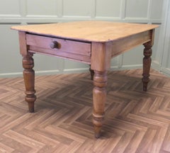 Victorian Pine Farmhouse Kitchen Table